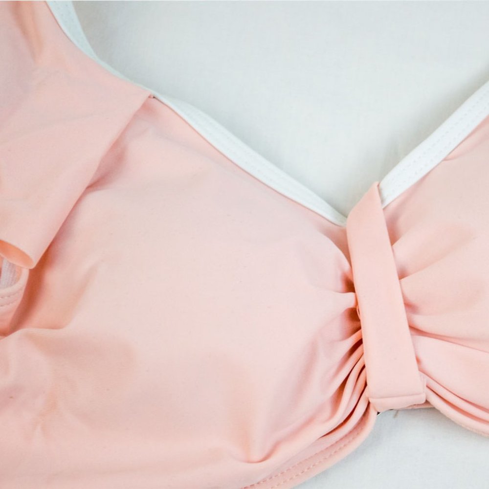 AONIHUA - Pink Crisscross Ruffle Bikini XL - Picture 5 of 13